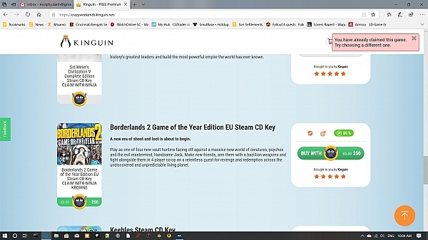 Kinguin Reviews 320 Reviews Of Kinguin Net Sitejabber