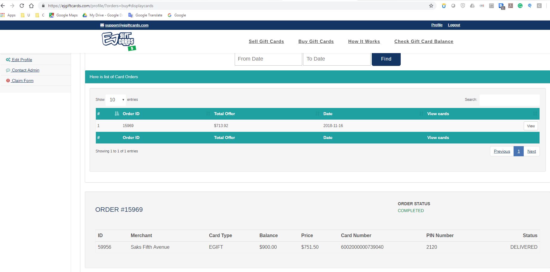 EJ Gift Cards Reviews 121 Reviews of Sitejabber