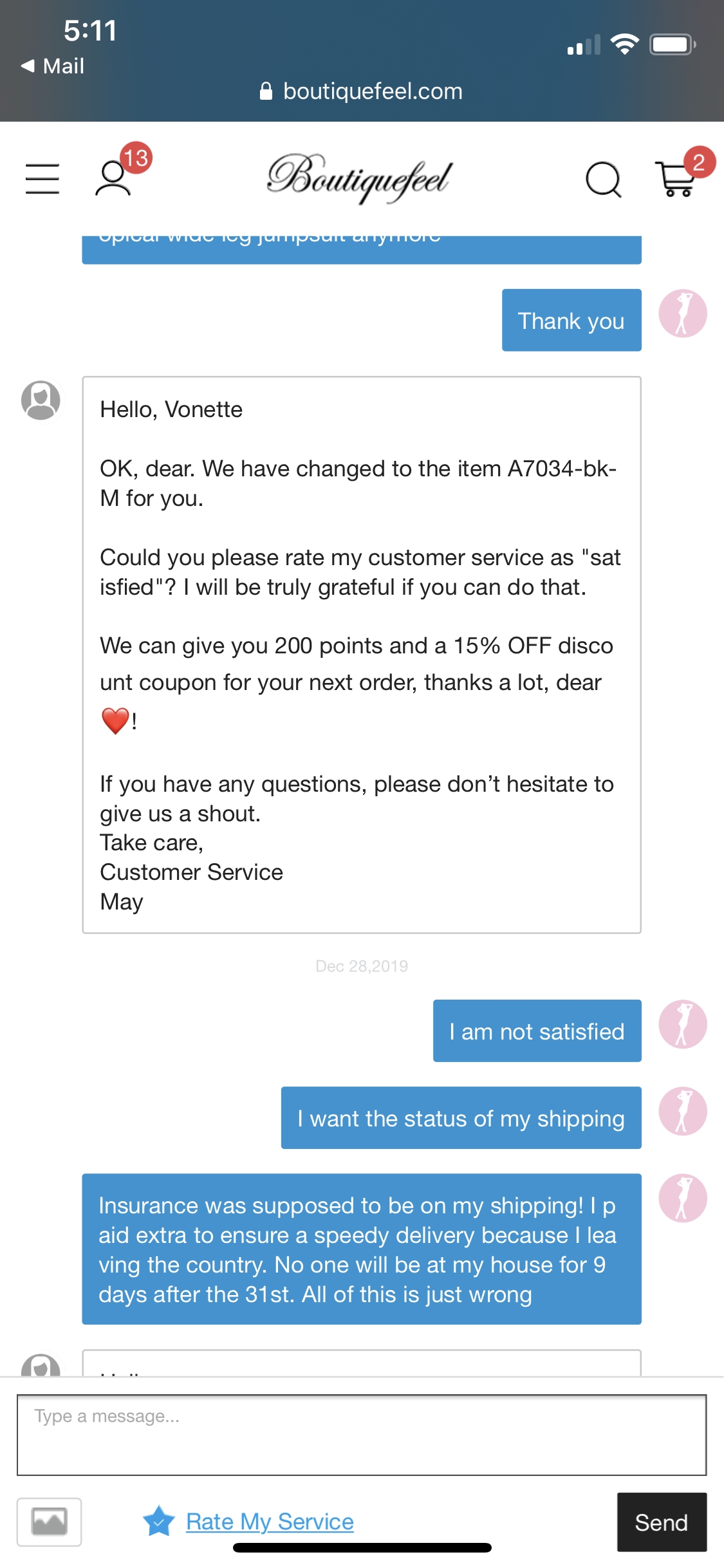 Boutiquefeel Reviews 201 Reviews of Sitejabber