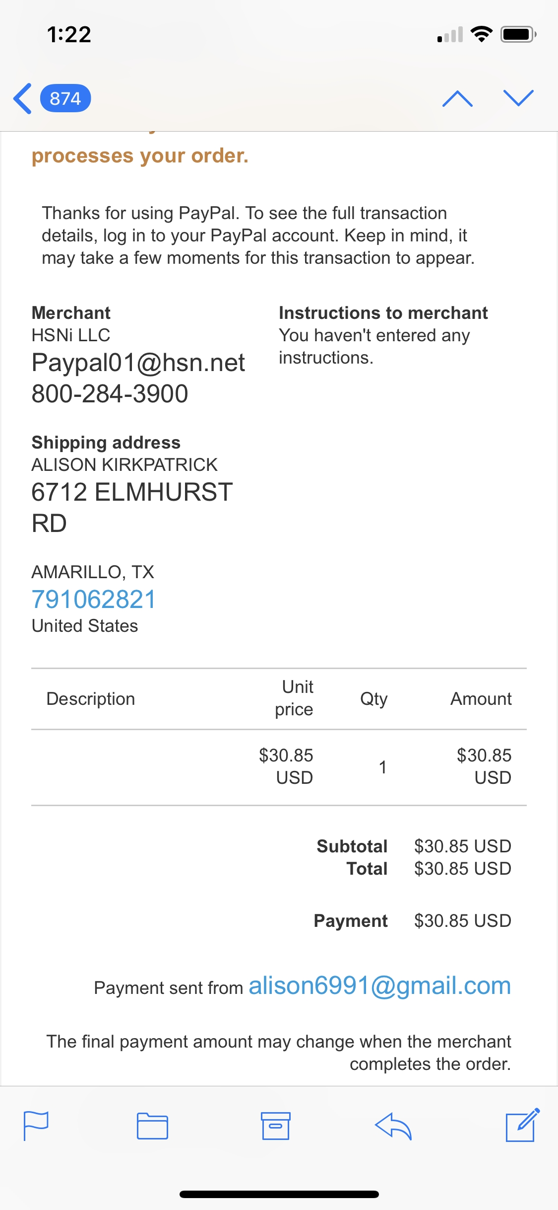 hsn back orders hsn back orders