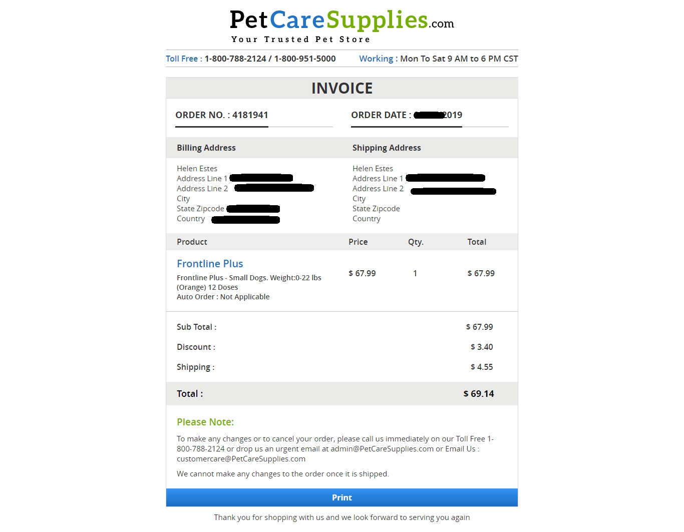 PetCareSupplies Reviews 279 Reviews of Sitejabber