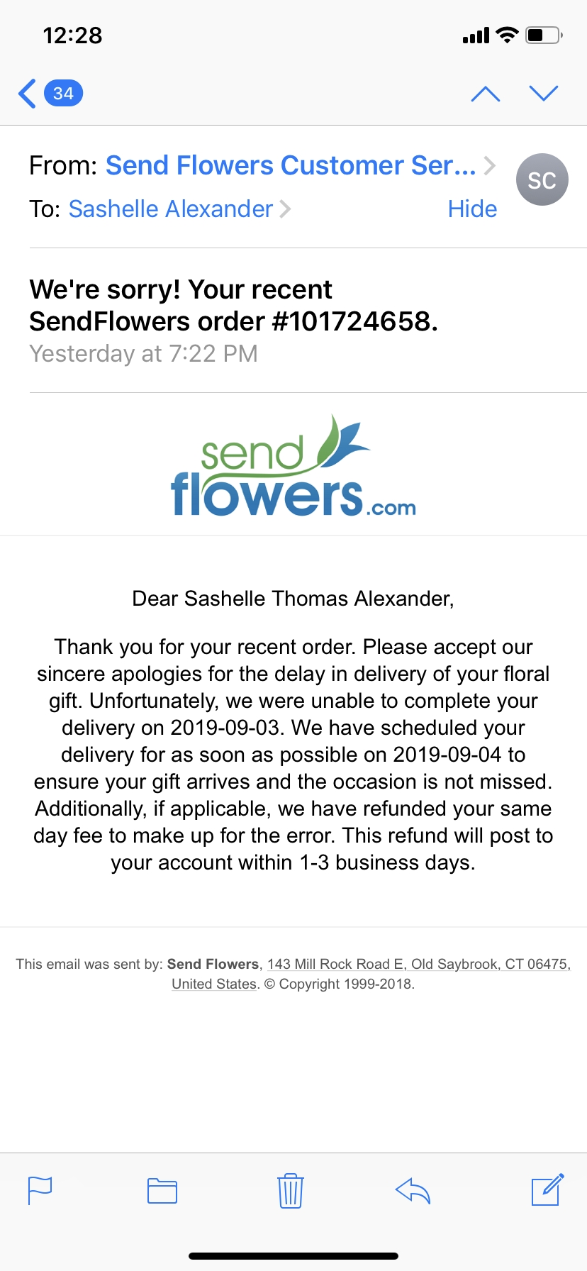 SendFlowers Reviews 409 Reviews of Sitejabber