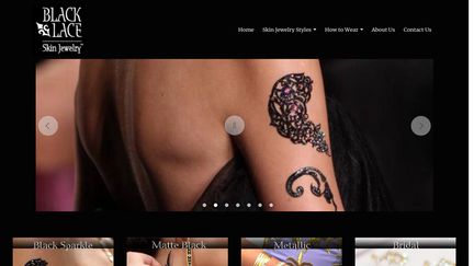 Black Lace Skin Jewelry