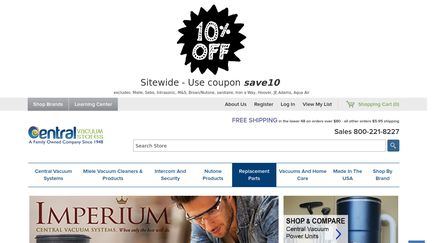 Central Vacuum Stores