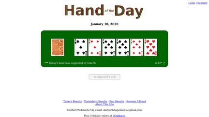 Dailycribbagehand.org