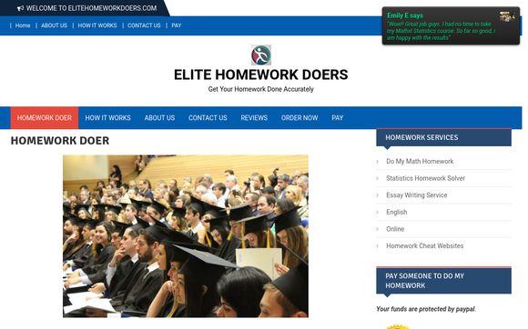 Elite homework doers image