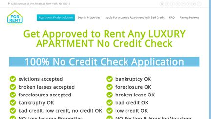 For Rent No Credit Check