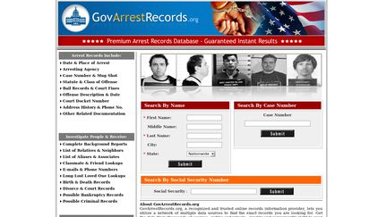 Government Arrest Records