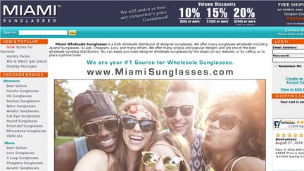 Miami Wholesale Sunglasses
