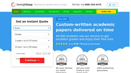 Overnight Essay