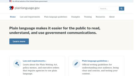 plainlanguage.gov