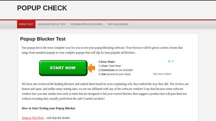 Popup Check