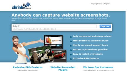 ShrinkTheWeb