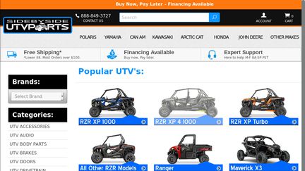Side By Side UTV Parts